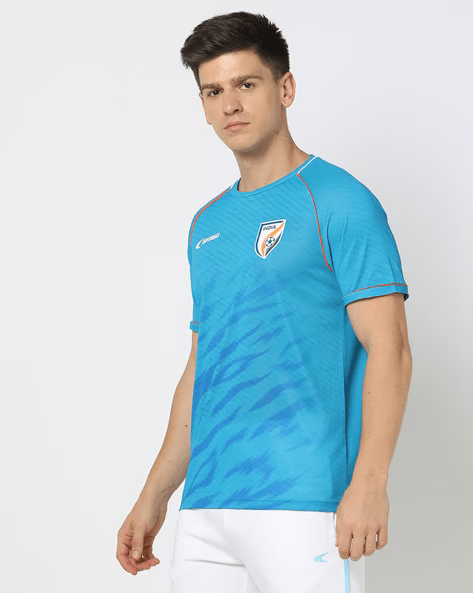 Official Indian Football Jersey with Shorts (Blue)