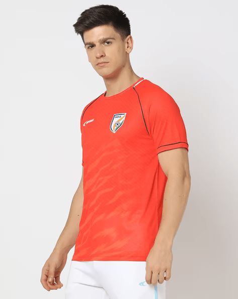 Official Indian Football Jersey with Shorts (Orange)