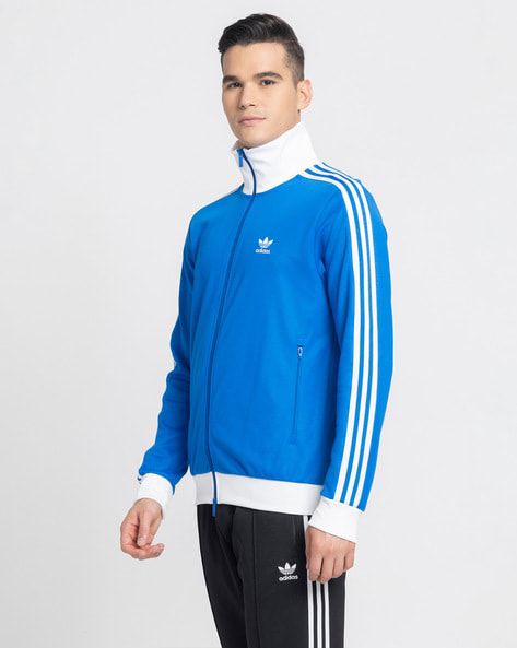 Adidas Ben Collar Three Thread Unisex Cotton Fleece Zipper