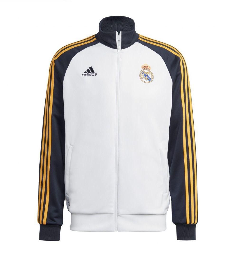 Adidas Three Stripes Real Madrid Anthem Cotton Zipper