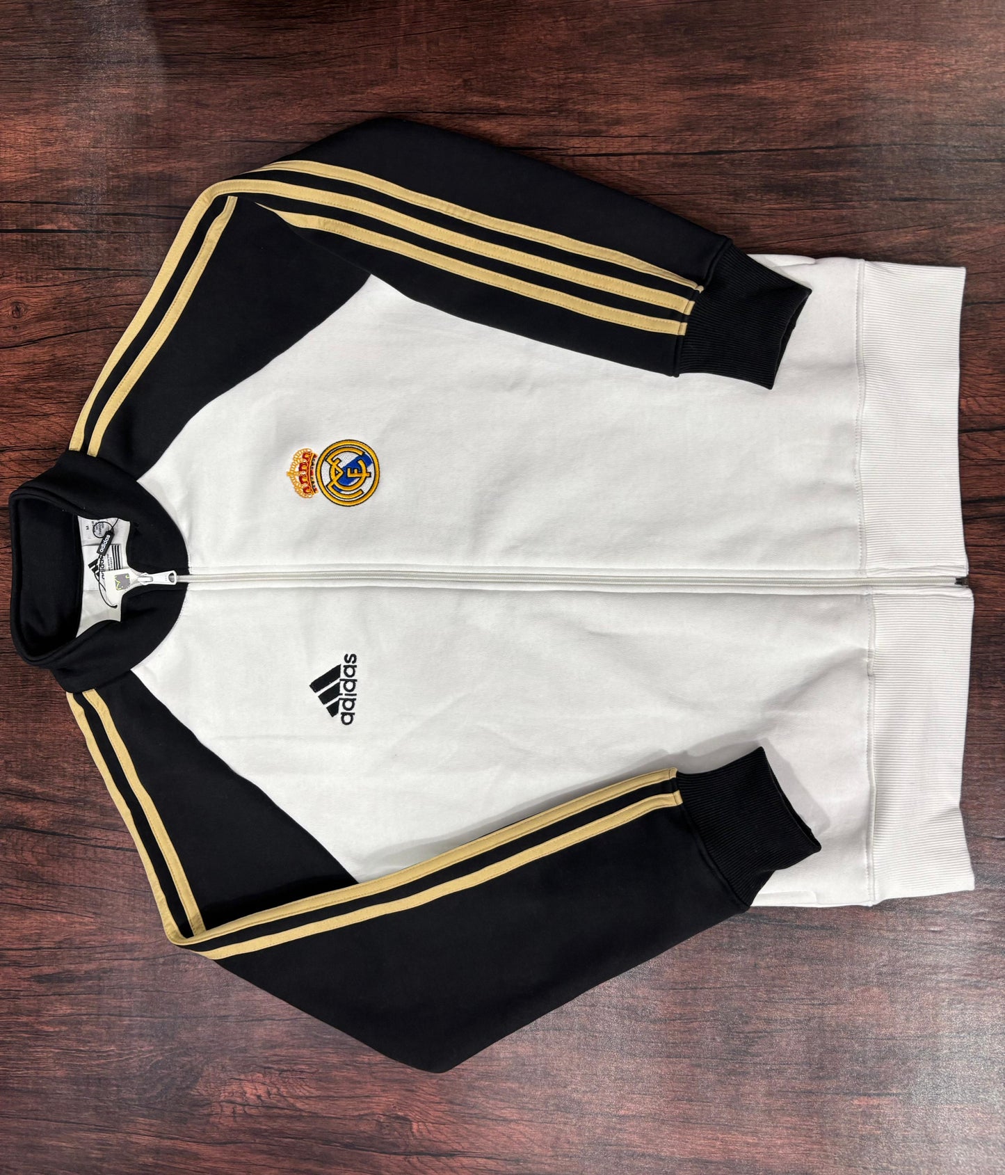 Adidas Three Stripes Real Madrid Anthem Cotton Zipper