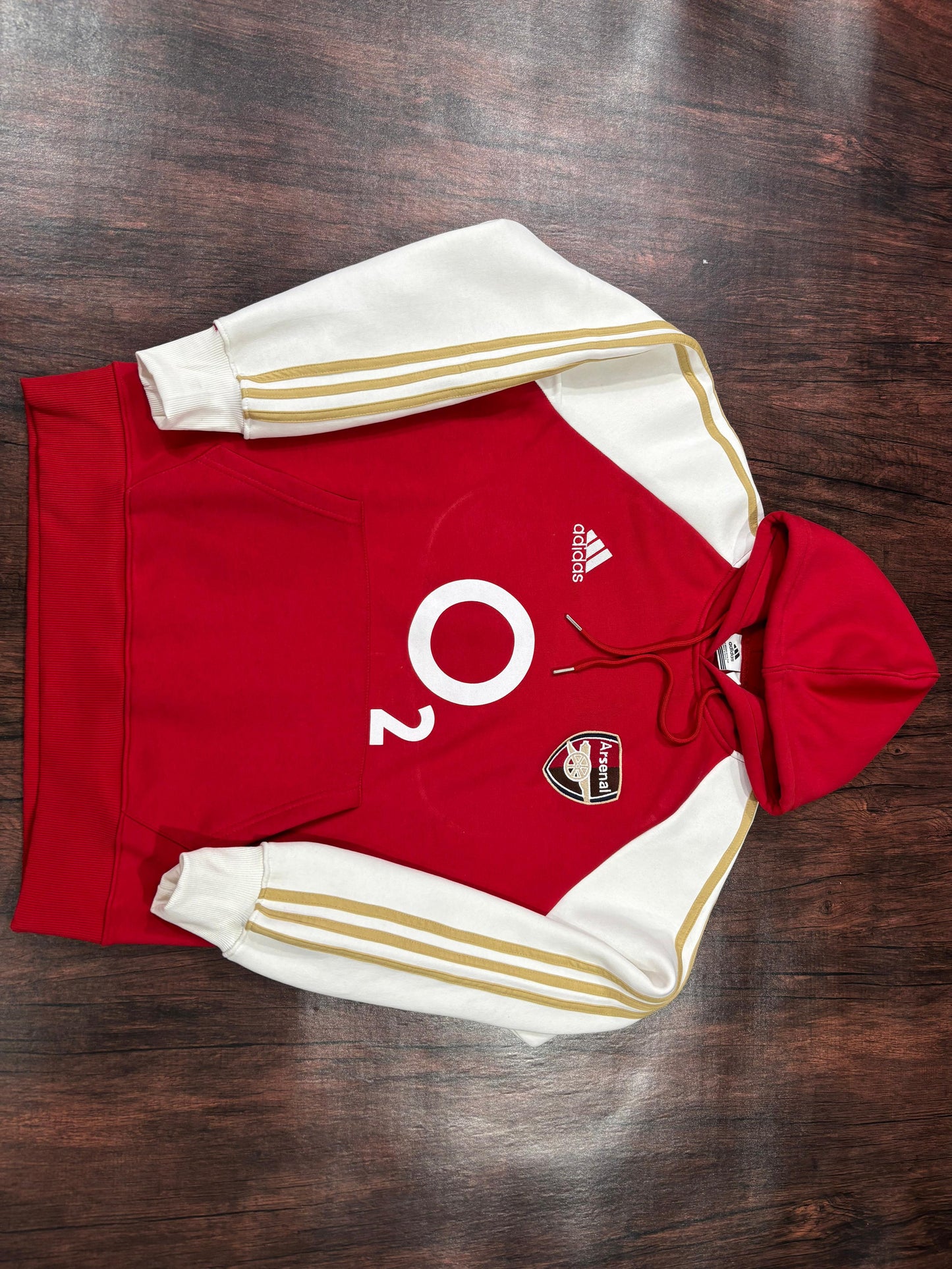 Adidas Arsenal Retro Three Thread Unisex Cotton Fleece Hoodie