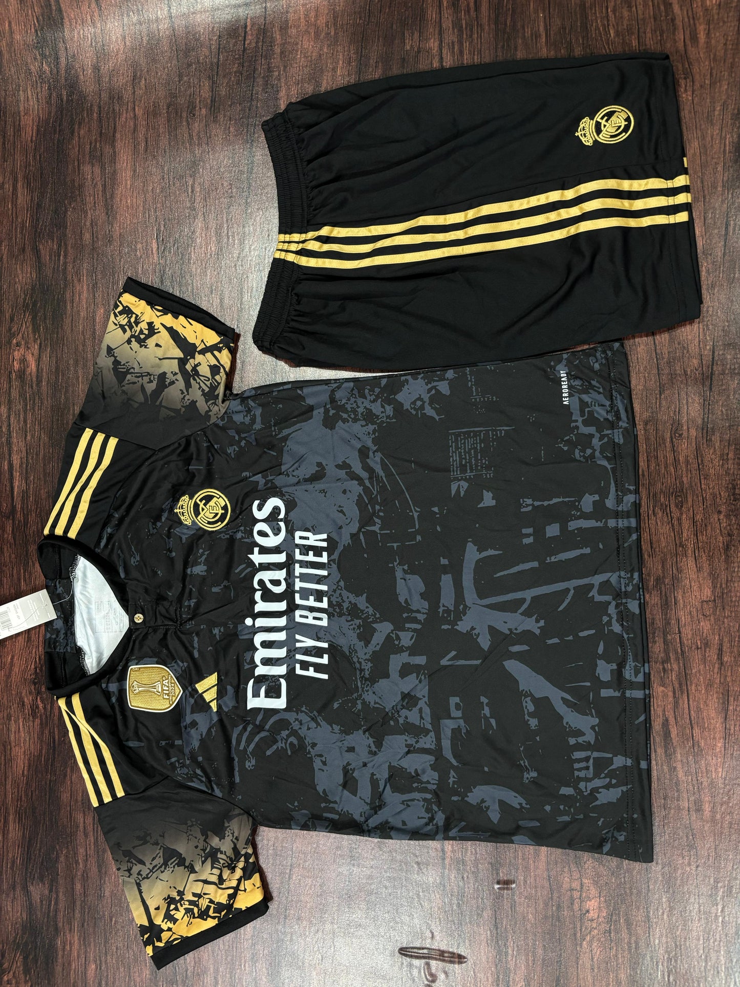 Real Madrid Dark Black Special Edition 24/25 Jersey with Shorts