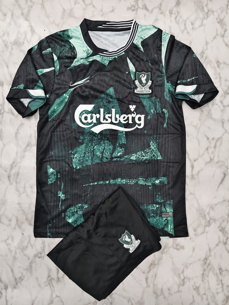 Liverpool Carlsberg Retro Concept Jersey with Shorts