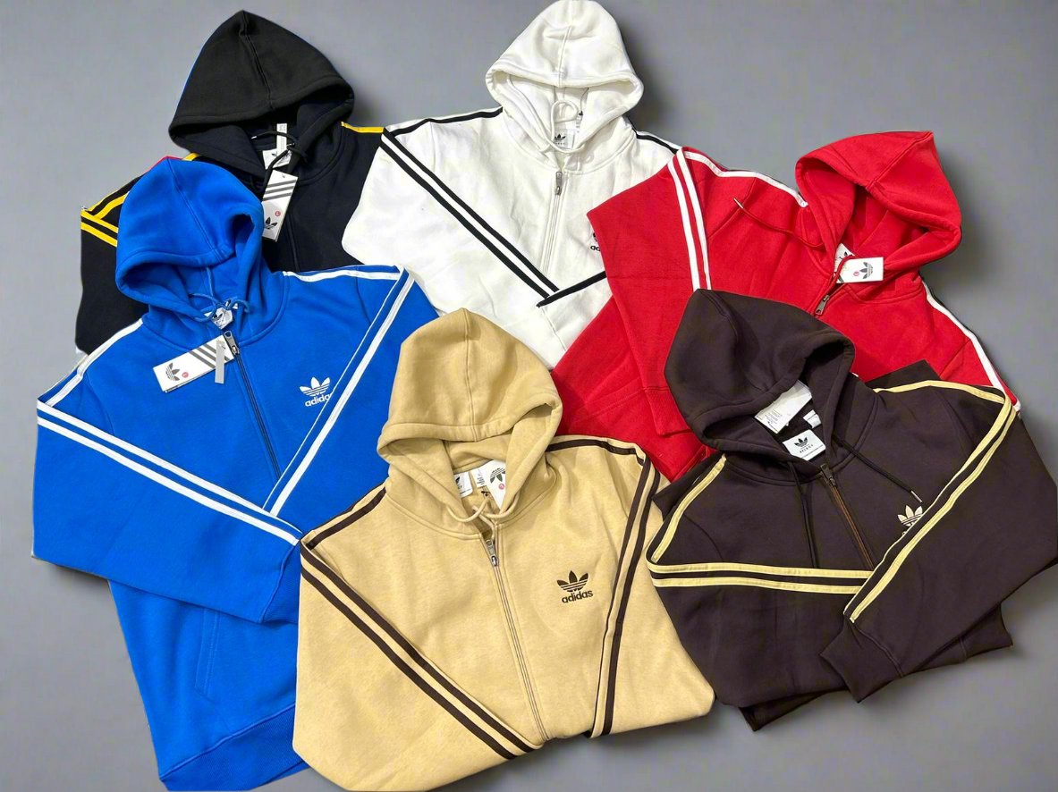 Adidas Three Thread Unisex Cotton Zipper Hoodie