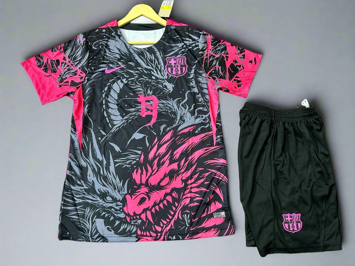 F.C Barcelona 24/25 Red Dragon Special Edition Jersey with Shorts